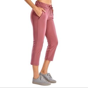 Crz Yoga Stretch Cropped Pants with Pockets 23'' - Misty Merlot / XS